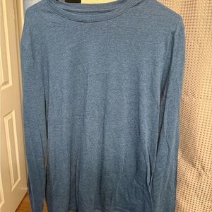 Apt. 9 Men's Heather Blue Long Sleeve Tee
